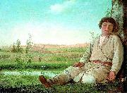 Dreaming little shepherd, Alexey Gavrilovich Venetsianov